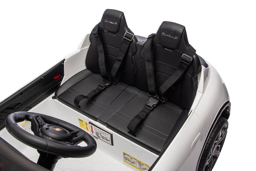 Elektro Kinderfahrzeug „Porsche Taycan Turbo S“ - weiß