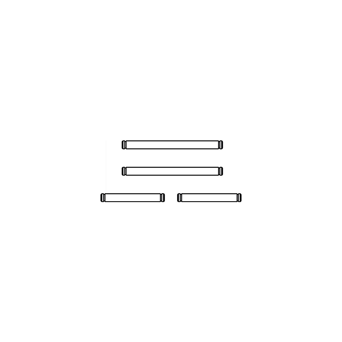 Querlenkerstift VE4 Lightray General Set 2 x lang 2 x kurz