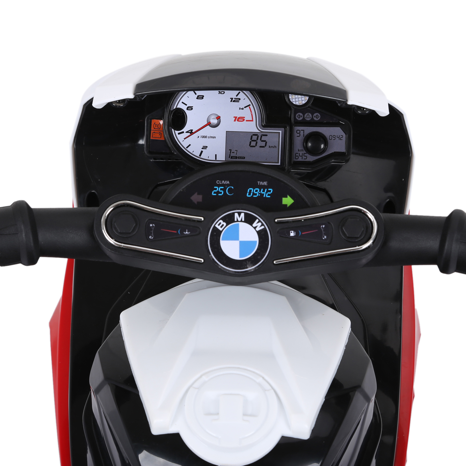 Elektro Kindermotorrad BMW S1000RR Elektromotorrad mit Musik, Scheinwerfer, Kinder Elektro Motorrad für Kinder von 18-36 Monaten Rot