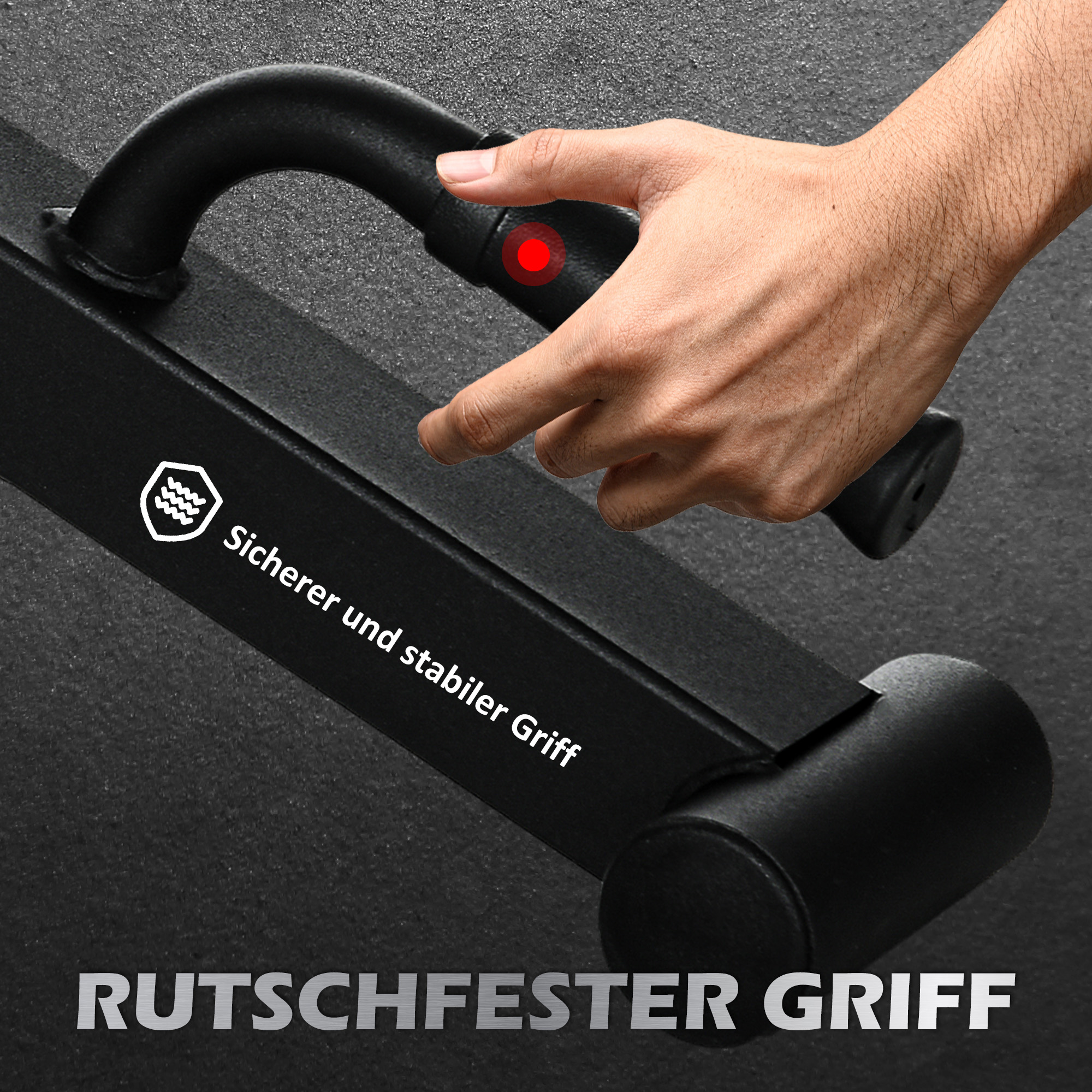 Barbell Jack Deadlift Jack mit rutschfestem Griff Kreuzheben Langhantelheber 50 x 12 x 33 cm Schwarz