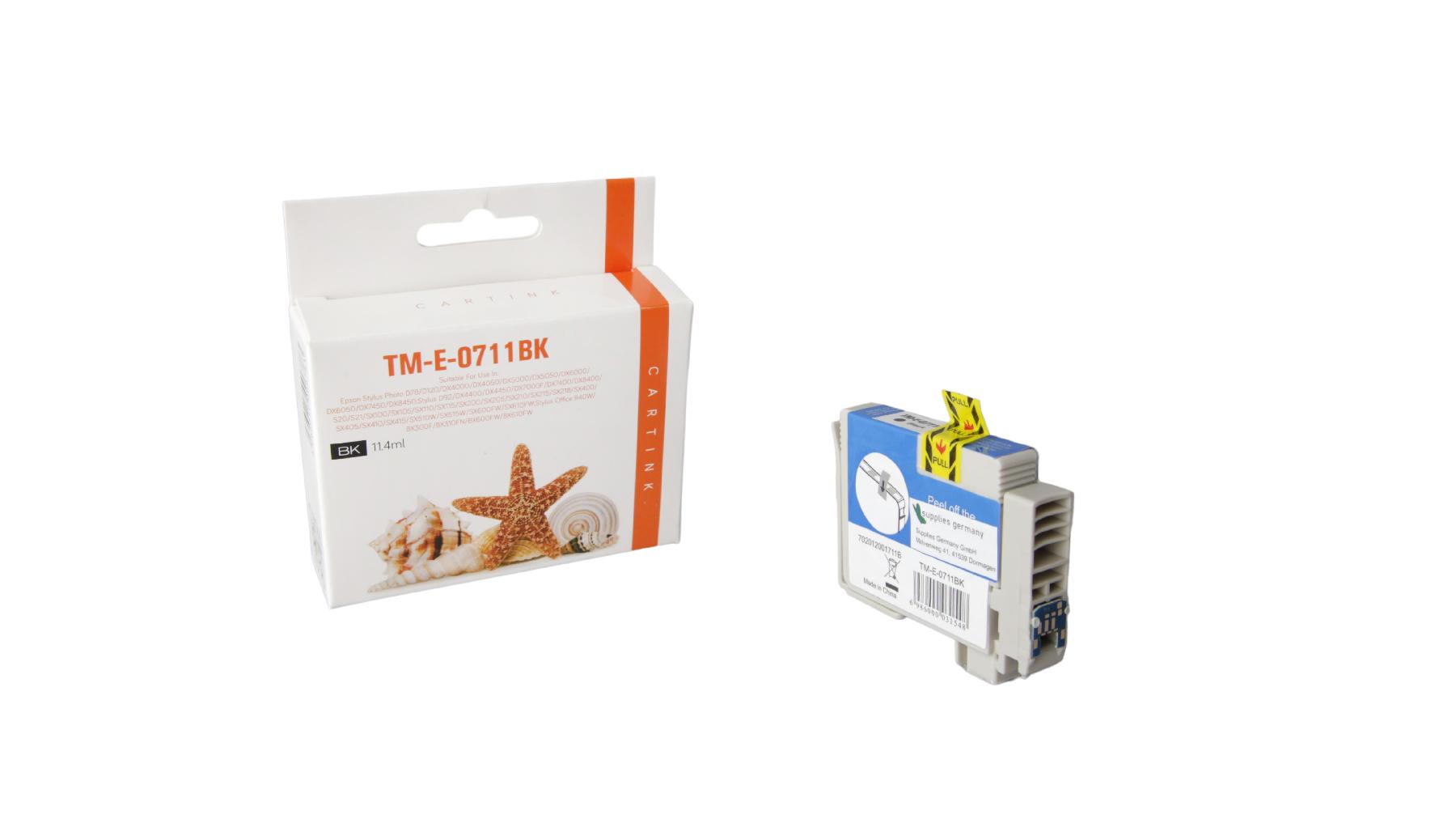 T0711 alternativ Seestern Tinte schwarz / C13T07114010 / 11,4ml T0711 alternativ Seestern Tinte schwarz / C13T07114010 / 11,4ml