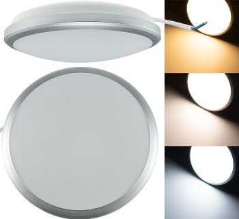 LED Deckenleuchte "Acronica 12 CCT" / Ø 22cm, 12W, 1100lm, IP40