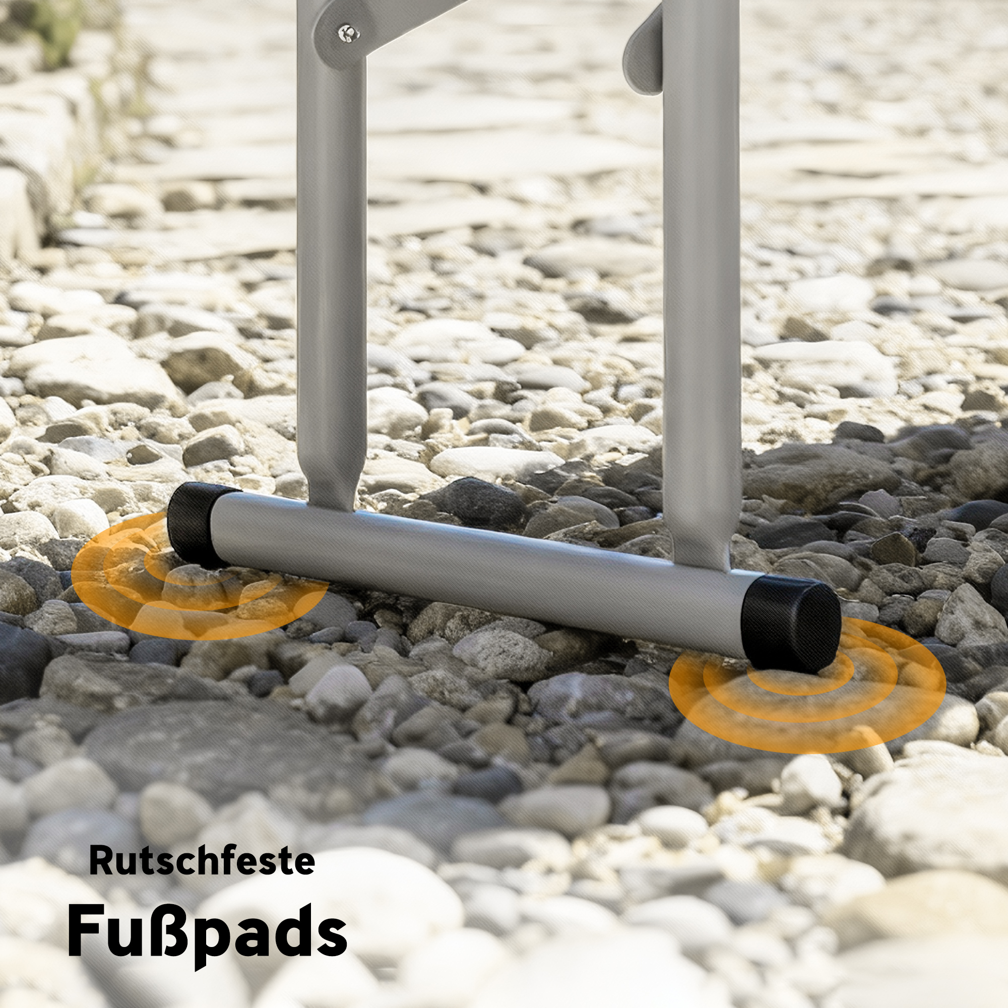 3-teiliges Picknicktisch-Set, 1 Tisch, 2 Bänke, Faltbarer Campingtisch mit Tragegriffen, Kunststoff, Metall, Weiß