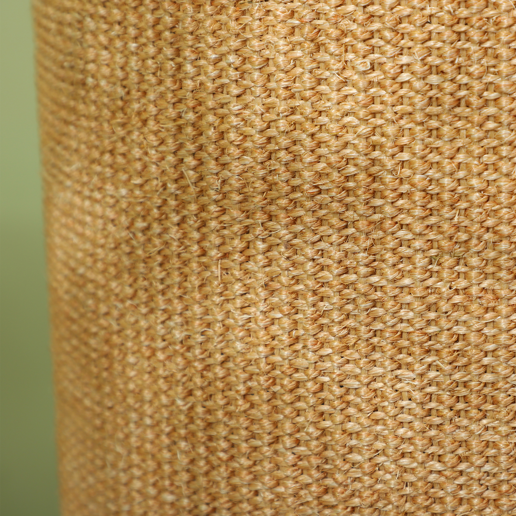 Katzenbaum mit viel Platz, Plüschbezug, Sisal-Oberfläche, ?35 x 60H cm, Braun-Beige, 10 kg