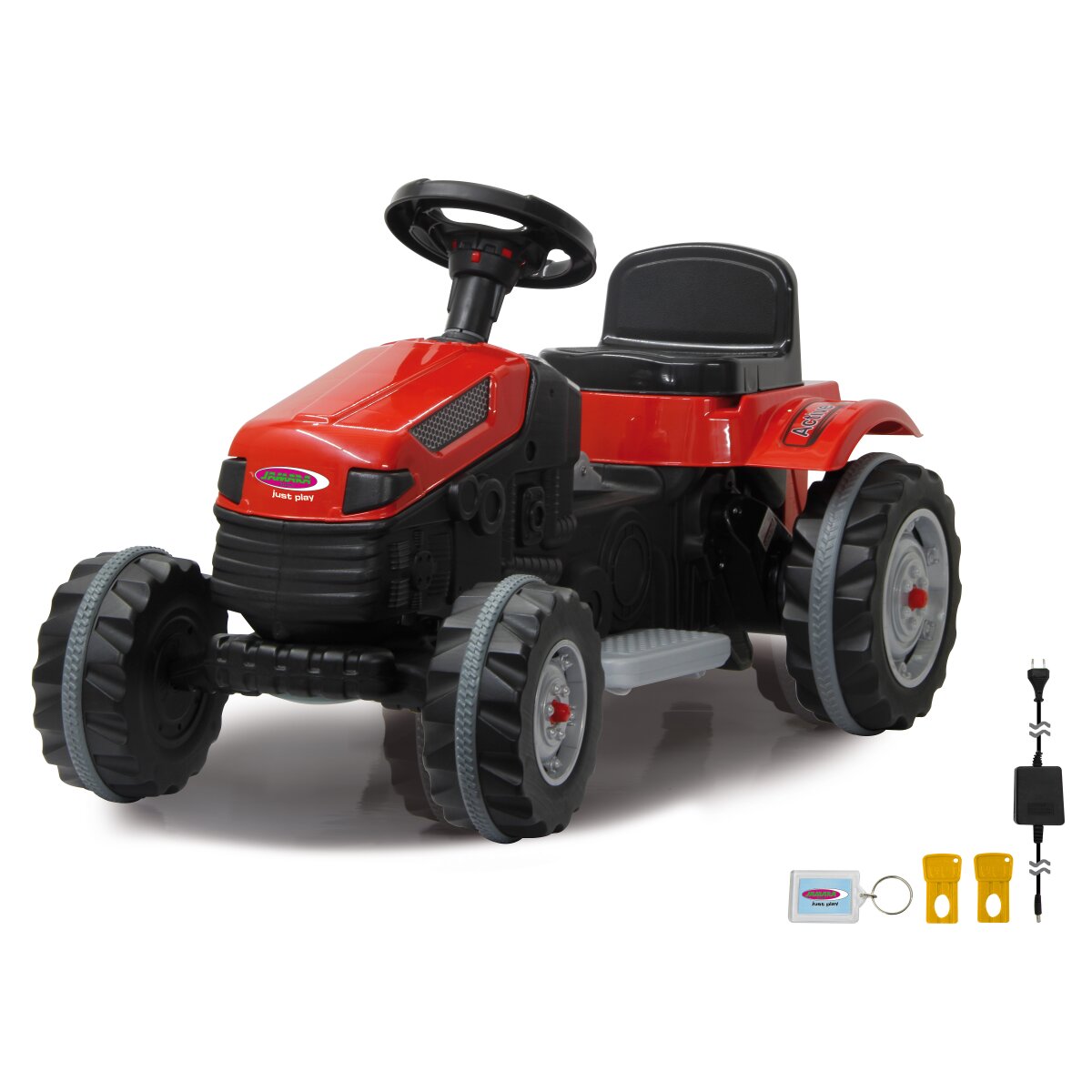 Kinderfahrzeug Traktor Strong Bull rot