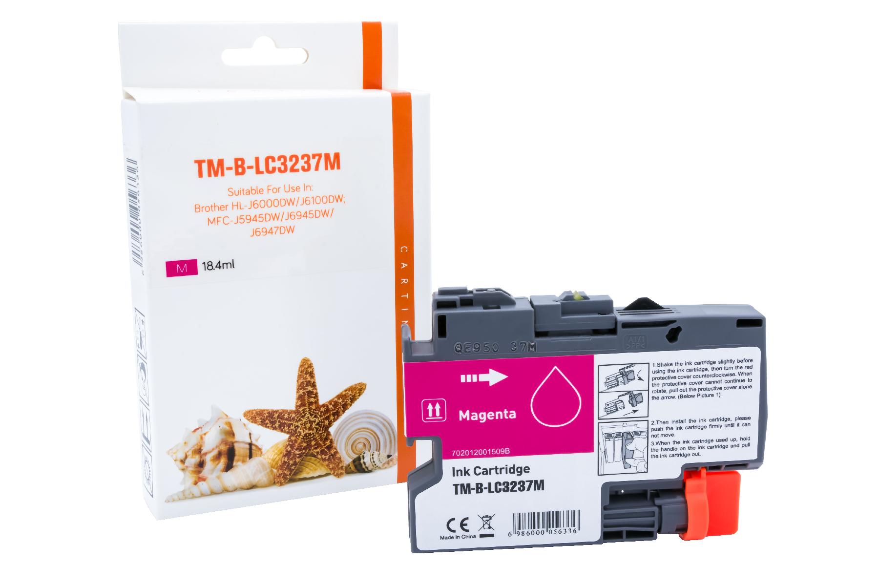 LC3237M alternativ Seestern Tinte Magenta für Brother / LC3237M / 1.500 Seiten LC3237M alternativ Seestern Tinte Magenta für Brother / LC3237M / 1.500 Seiten