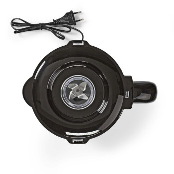 Blender | 800 W | 2 Geschwindigkeiten + Pulse | 4 Edelstahlklingen | 1,5-L-Kunststoffkanne| schwarz