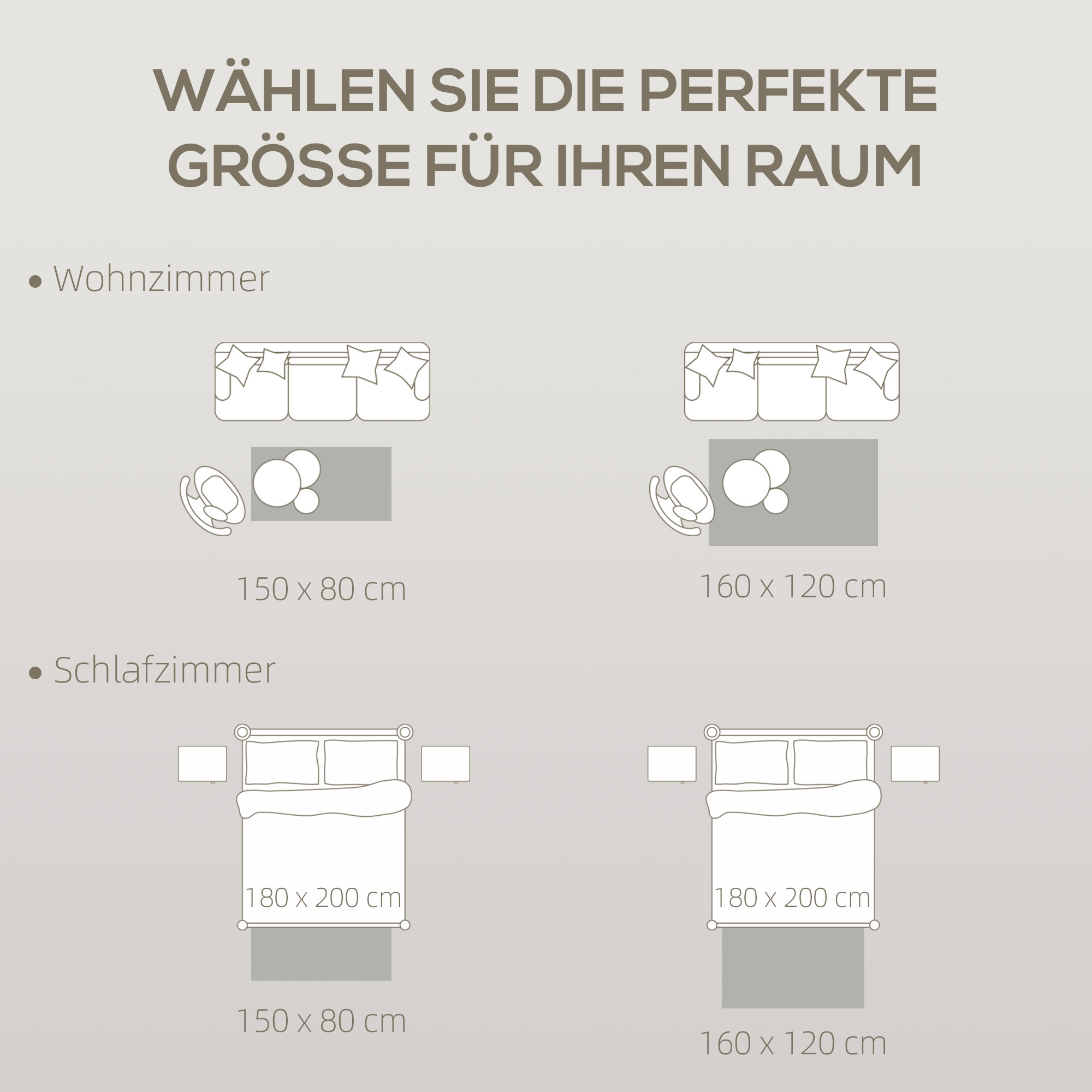 Fleece-Teppich mit Dschungel-Muster, pflegeleicht, Cremeweiß+Bunt