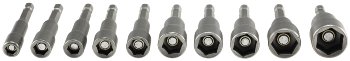 Bitsatz Steckschlüssel MAGNETIC 10-tlg., 6, 7, 8, 9, 10, 11, 12, 13, 14, 15mm