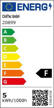 LED-Einbauleuchte "COB-5", 5W, 420lm / ALU, 3000K, 75°, Ø85xT47mm, Rahmen chrom