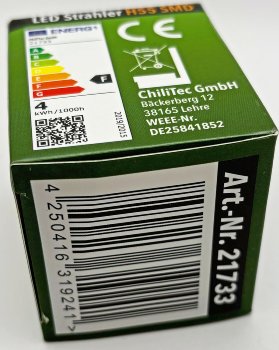 LED Strahler GU10 "H55 SMD" / 120°, 3000k, 444lm, 230V/4W, warmweiß