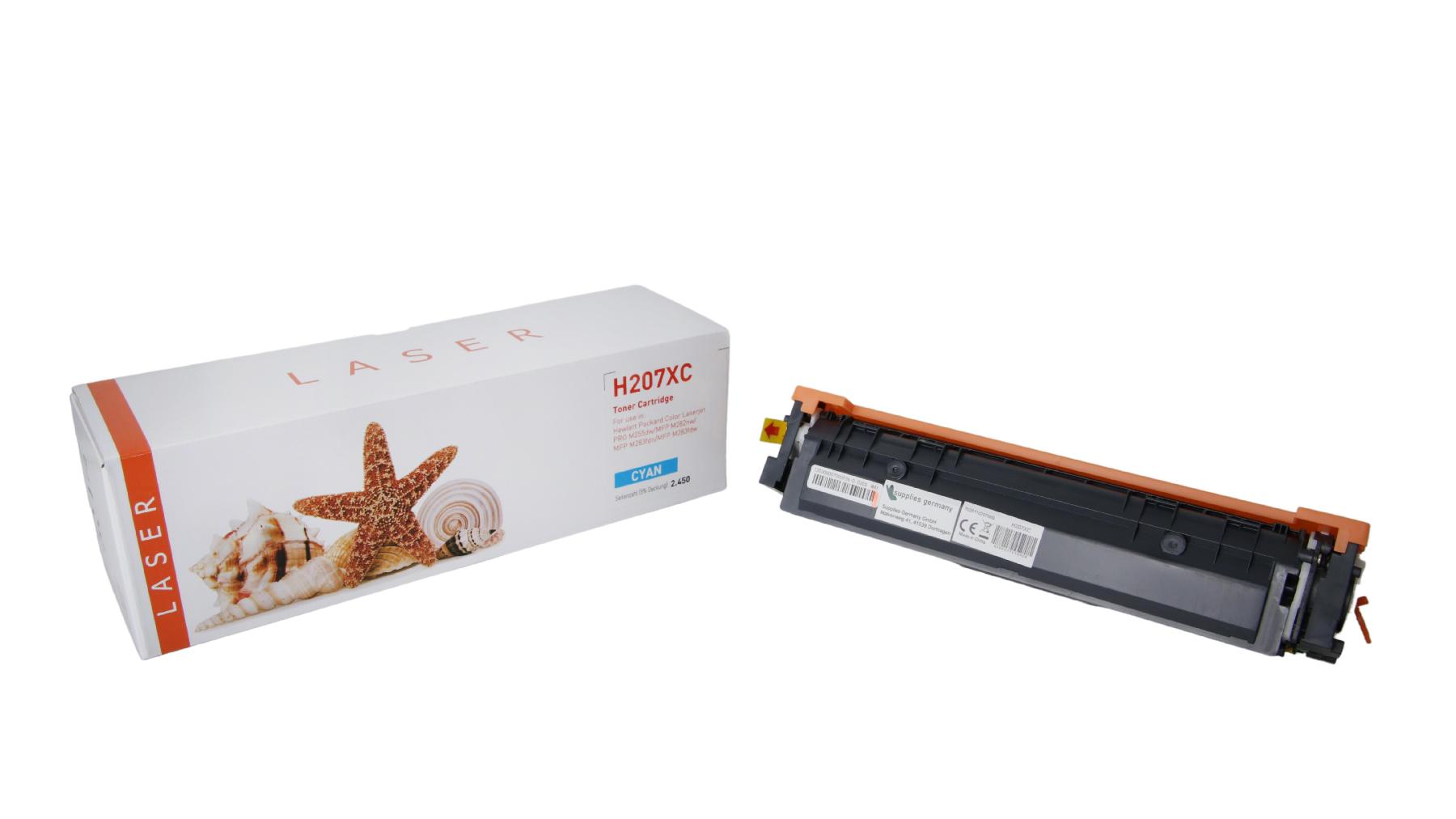 207XC alternativ Toner Cyan für HP / W2211X / 2.450 Seiten