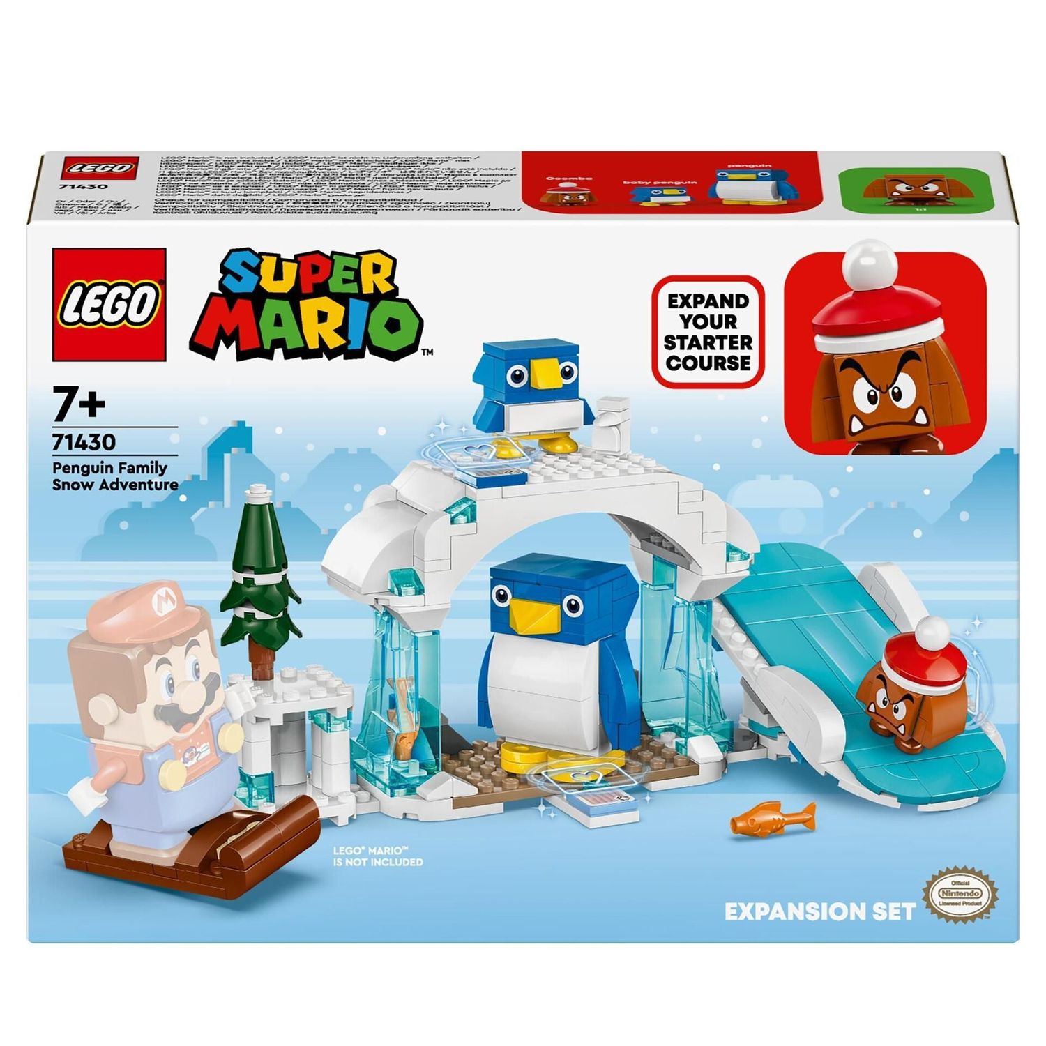 LEGO® 71430 - Super Mario Schneeabenteuer mit Familie Pinguin - Erweiterungsset (228 Teile)