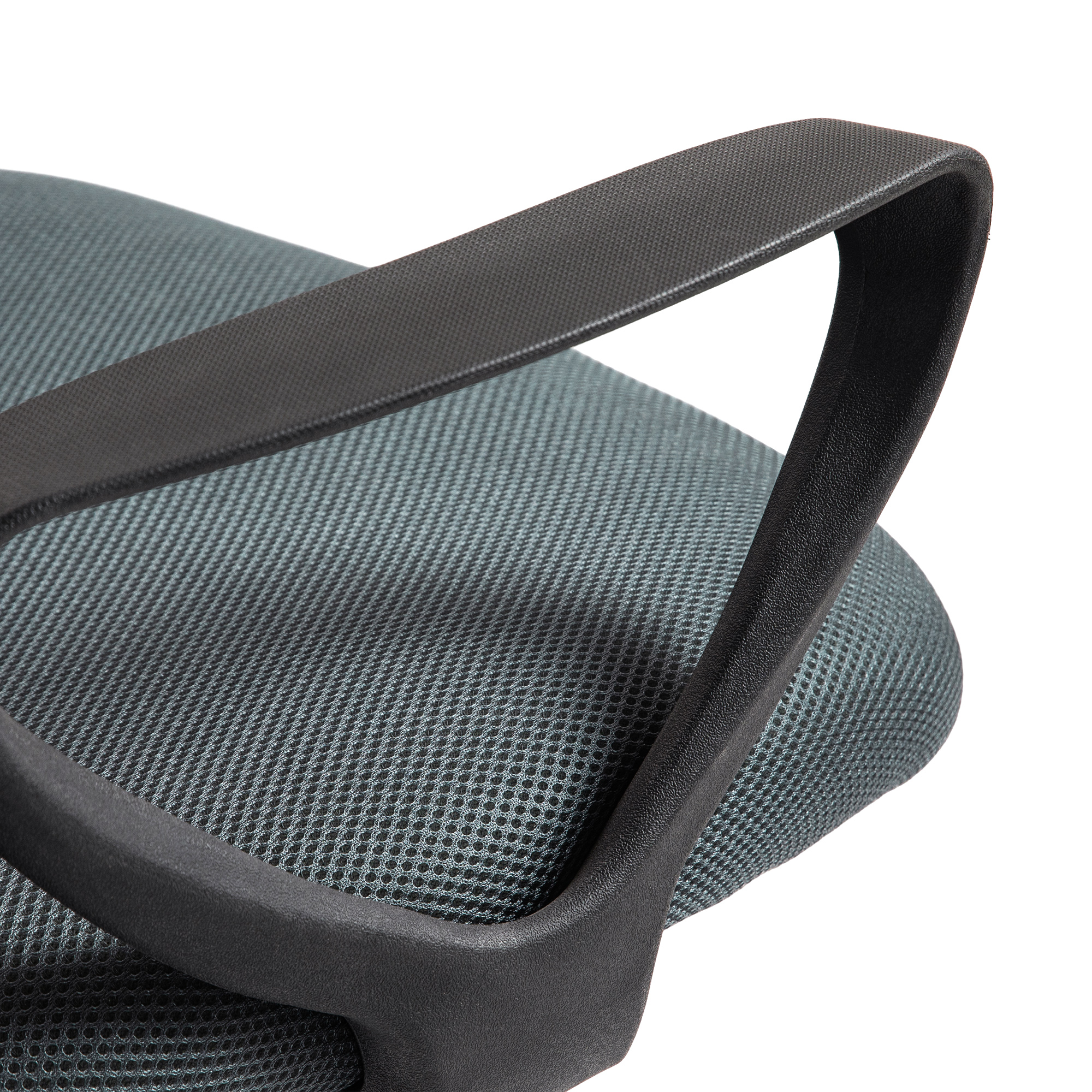 Bürostuhl Ergonomischer Schreibtischstuhl mit Armlehnen und Verstellbarer Fußring Netzbespannung Grau