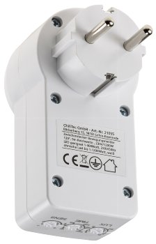 Zwischenstecker mit Bewegungsmelder / 120°, 9m Reichweite , 230V/1200W, weiß