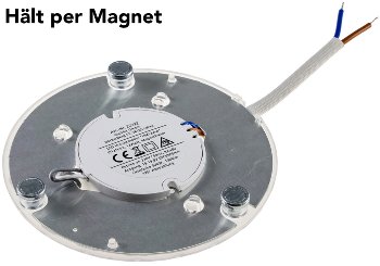 LED Umrüstmodul "UM12ww" für Leuchten / Ø125mm, 12W, 1200lm, 3000K, Magnethalter