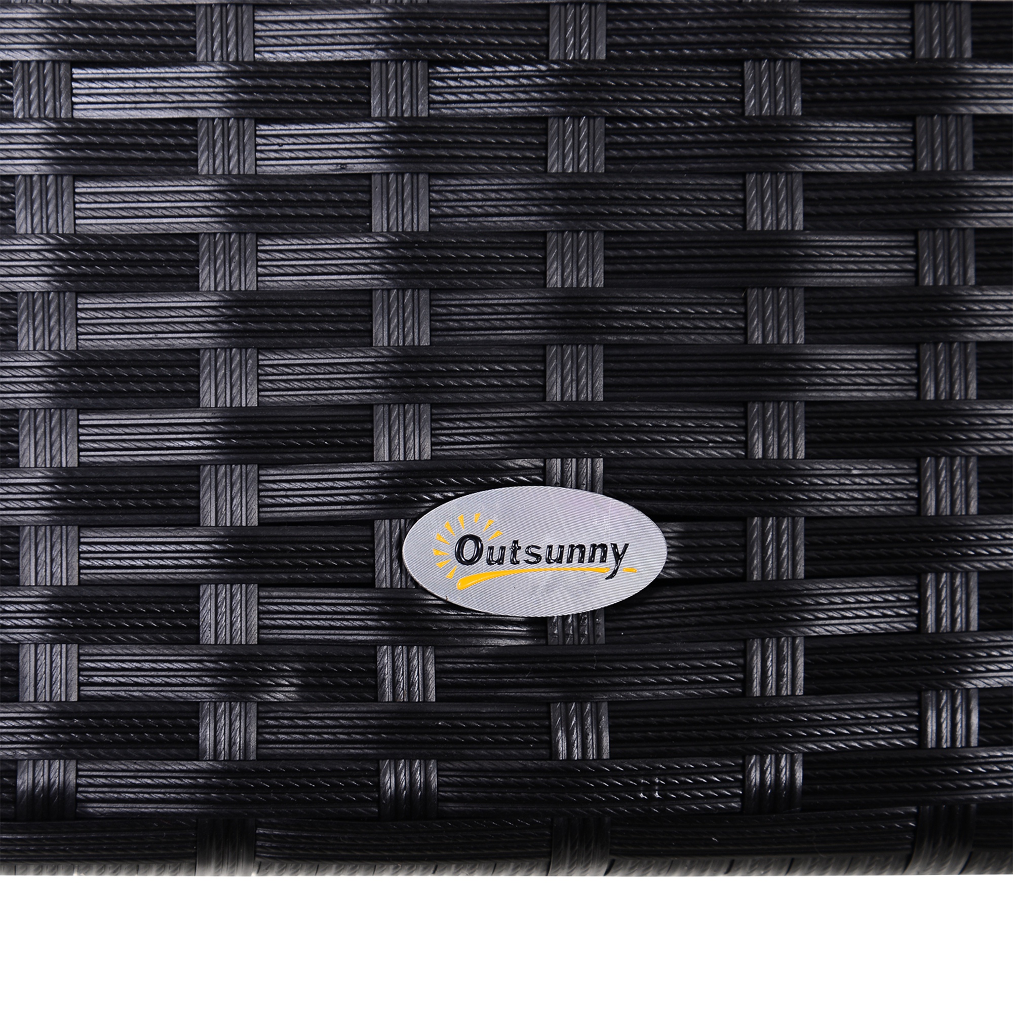 Hollywoodschaukel 3-Sitzer aus Polyrattan Gartenschaukel mit verstellbar Sonnendach Sonnenschutz Sitzkissen Hängebank bis 360 kg belastbar Hängeschaukel für Garten 198x124x179cm Schwarz