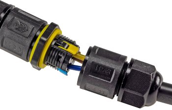 Kabelverbinder T-Form, IP68, 450V/24A / Klemmanschluss, für Kabel Ø 6-11mm