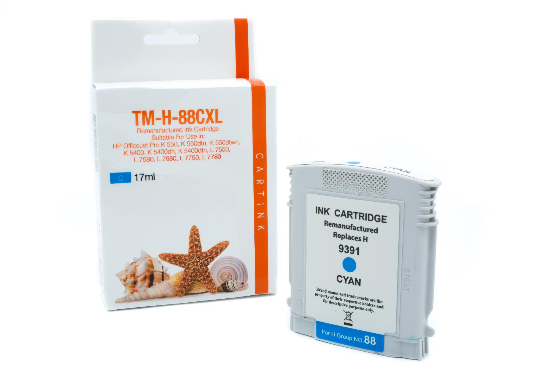 88CXL Refill Tinte Cyan für HP / C9391A / 17ml 88CXL Refill Tinte Cyan für HP / C9391A / 17ml