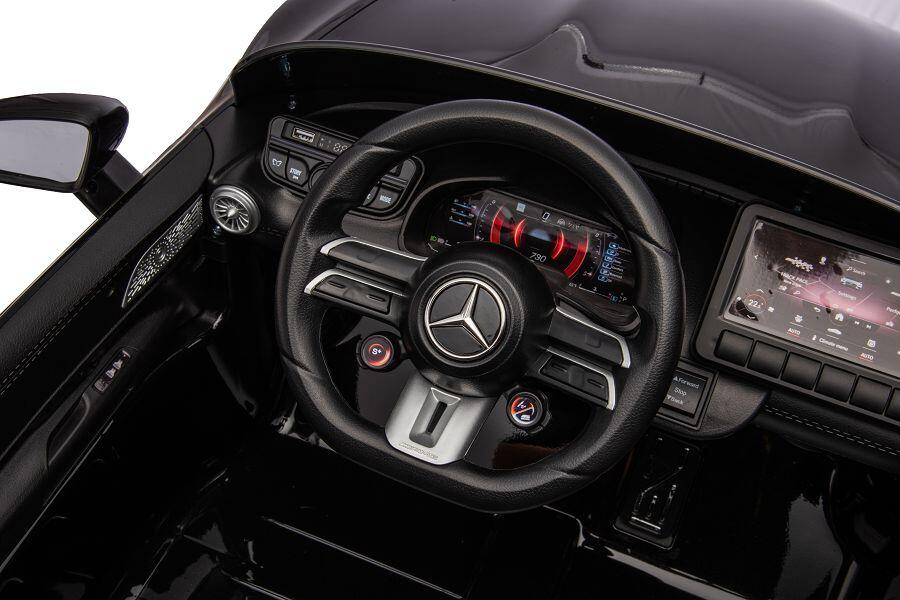 Kinderfahrzeug Mercedes SL63 AMG - schwarz lackiert