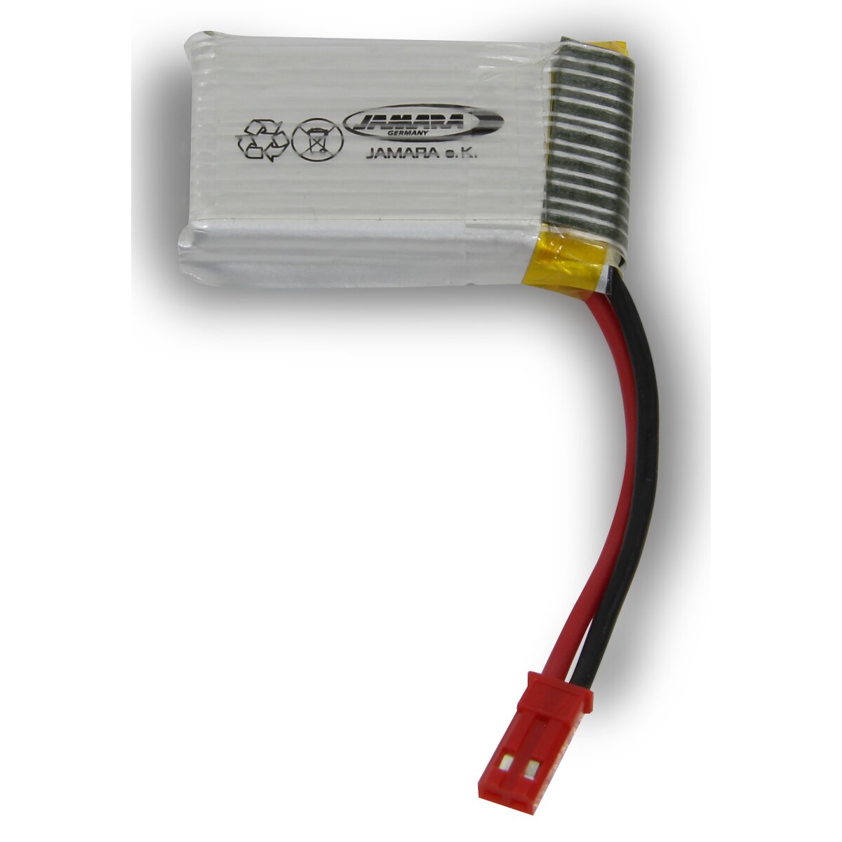 Lipo Lithium-Ion Polymer Akku 3,7V 650mAh 10C JST (BEC) 2,41Wh