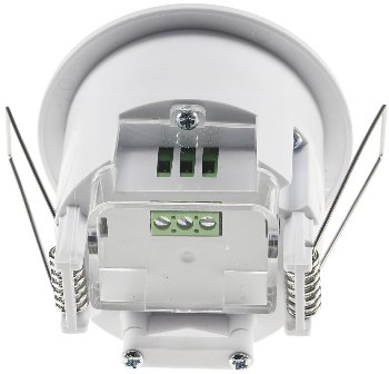 Decken-Einbau-Bewegungsmelder 360° / PIR, LED geeignet, 6m Detektion, weiß