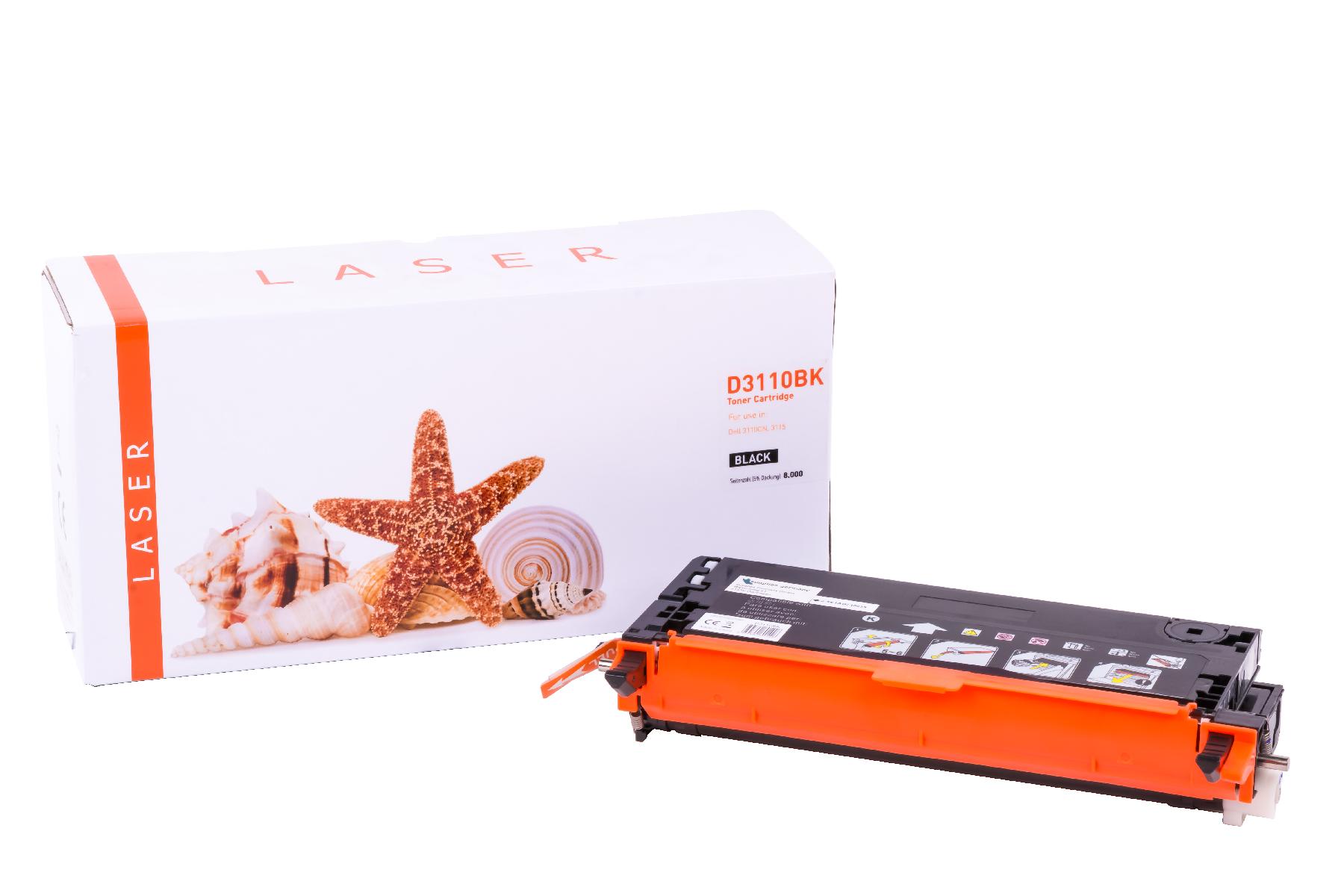 3110/3115BK alternativ Toner black für Dell / PF030/59310170 / 8.000 Seiten