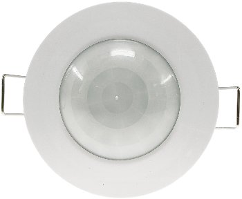 Decken-Einbau-Bewegungsmelder 360° / PIR, LED geeignet, 6m Detektion, weiß