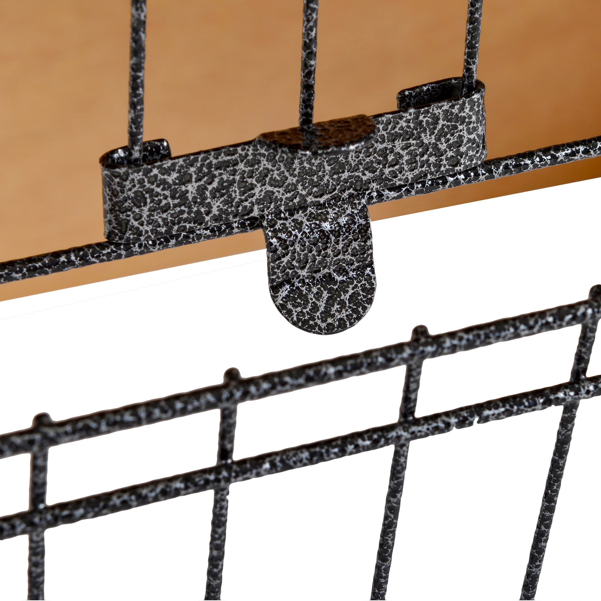 Kleintierstall erhöhtes Haustier Haus Käfig mit verschließbarer Tür Holz-Metall Hellgelb 89,5 x 45 x 81 cm