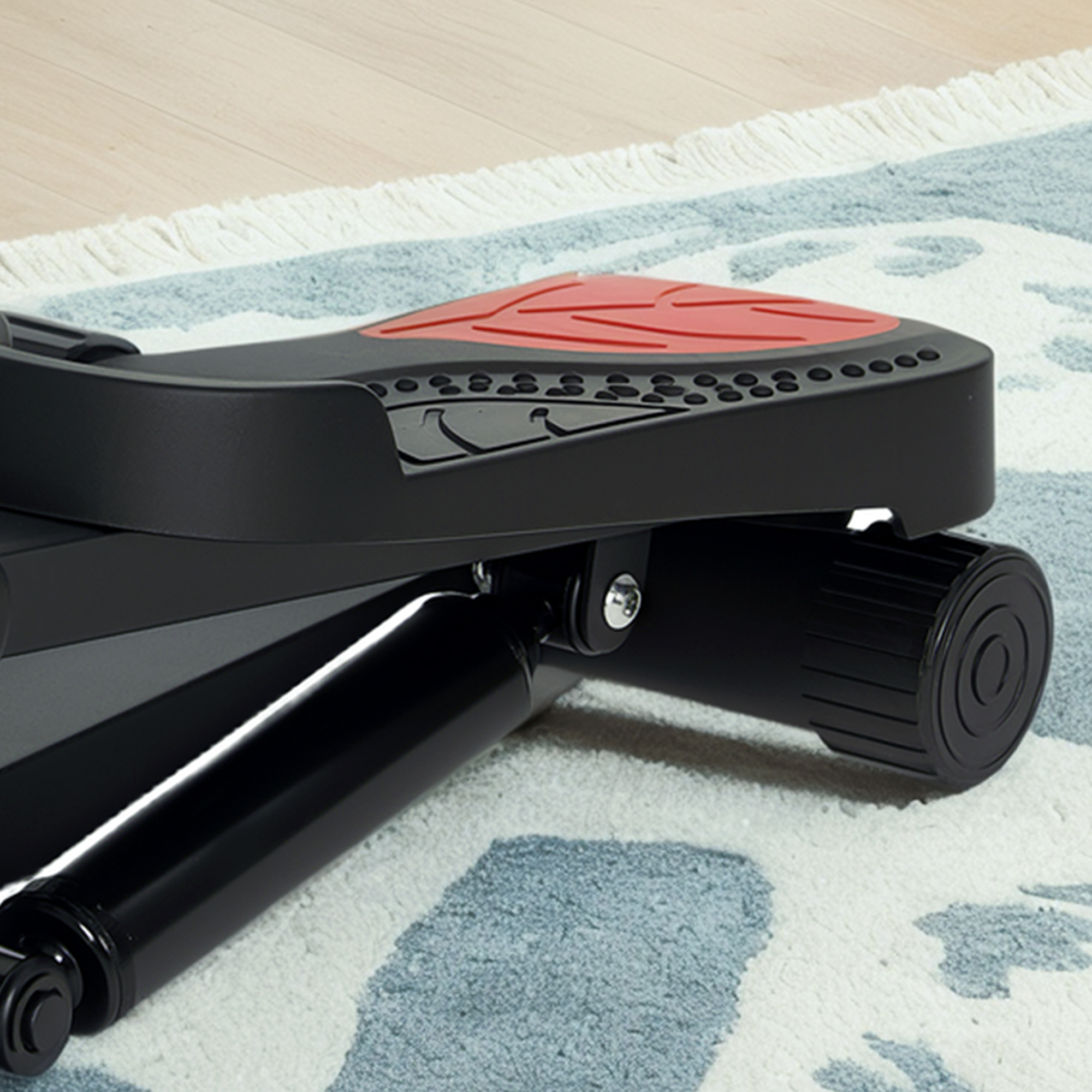 Mini-Stepper, Kompaktes Stepper-Gerät für Workout, Fitness-Stepper mit LCD-Monitor und rutschfesten Pedalen, Schwarz