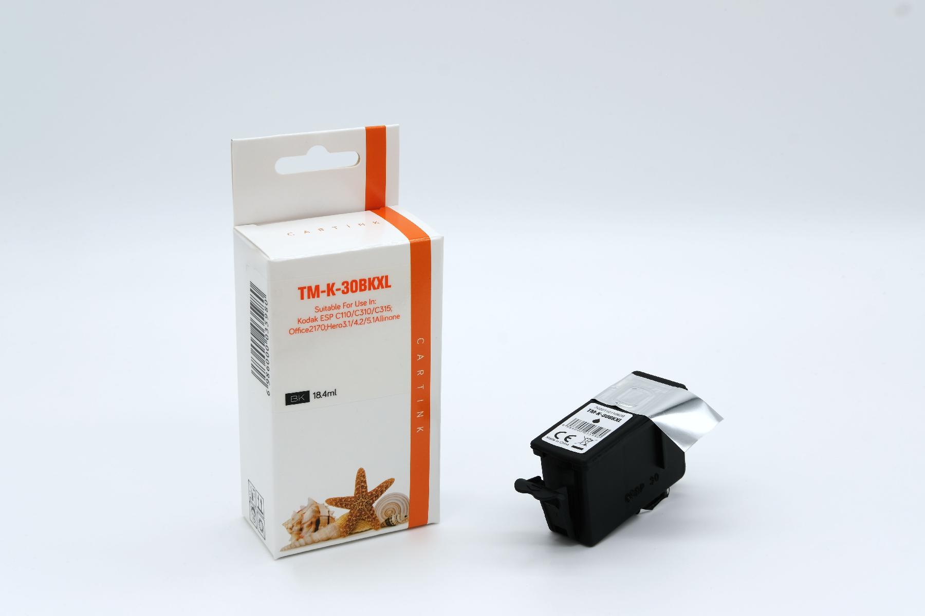 30BKXL Refill Tinte schwarz für Kodak / 3952363 / 18,4ml