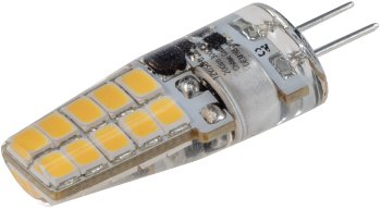 LED Stiftsockellampe G4 "Silikon W2" / 4200k, 220lm, 300°, 12V/2W, neutralweiß