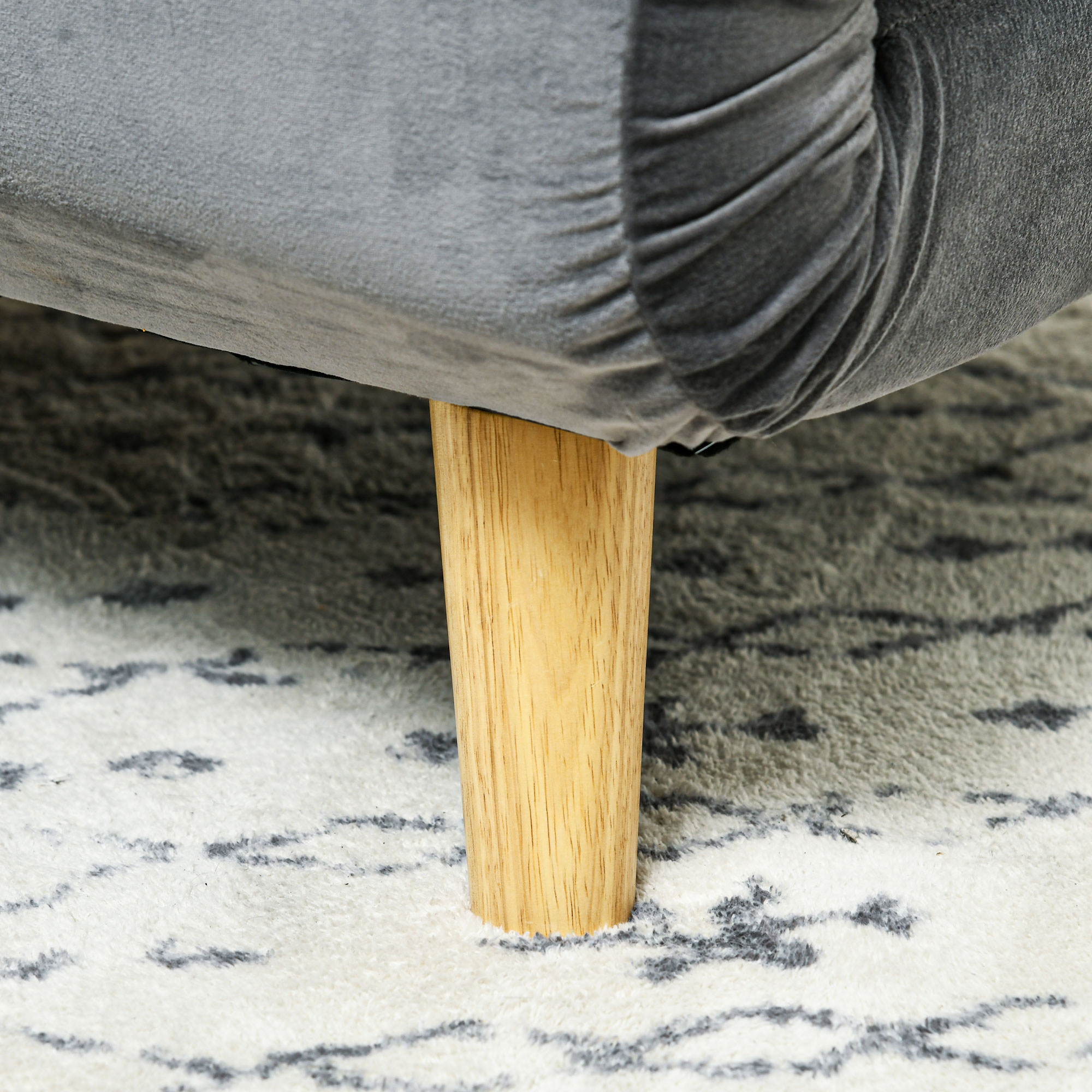 2-in-1 Sessel, Relaxsessel, Gästebett, bis 150 kg, 72 cm x 78 cm x 79 cm, Grau