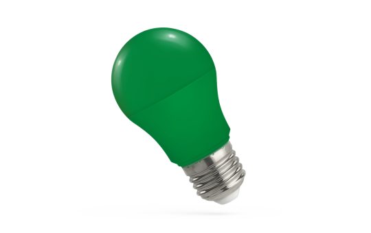 LED-Glühlampe, E27, 230V, 4,9W, 270°, grün