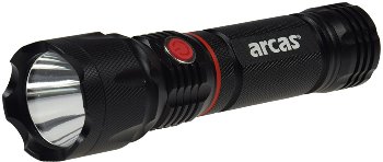 LED-Taschenlampe ARCAS 3W "3-in1", 350lm, Arbeitsleuchte, Pannenwarn
