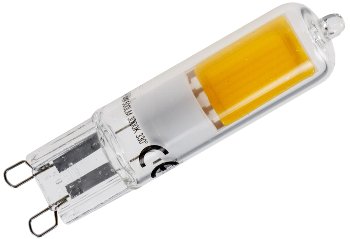 LED Stiftsockel G9, 4W, 500lm / 330°, 230V, 3000k / warmweiß, Glas
