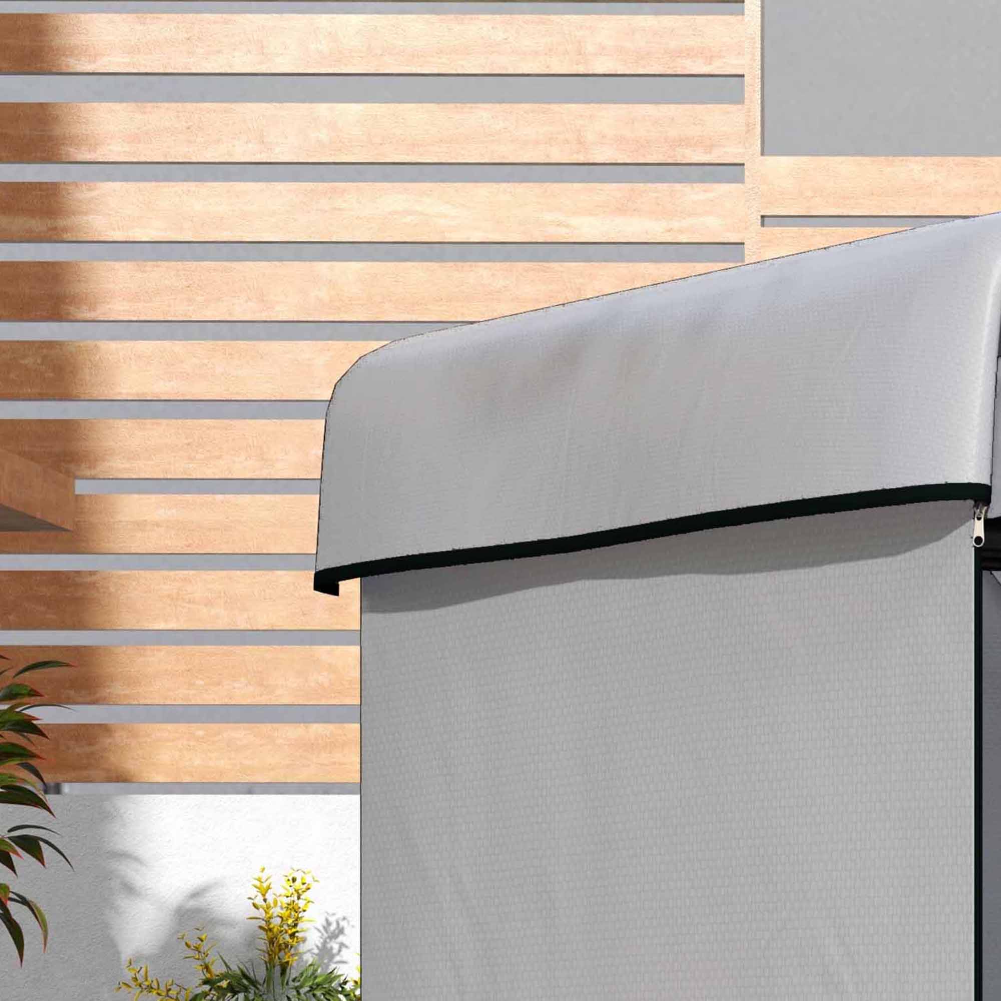 Gartenmöbelabdeckung Abdeckung Schutzhülle für Outdoor-Möbel, 215 cm x 155 cm x 150 cm, Grau