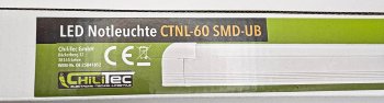 LED Notleuchte "CTNL-60 SMD-UB", Lithium Akku 3,7V/2200mAh, 4W, 34x4x3cm