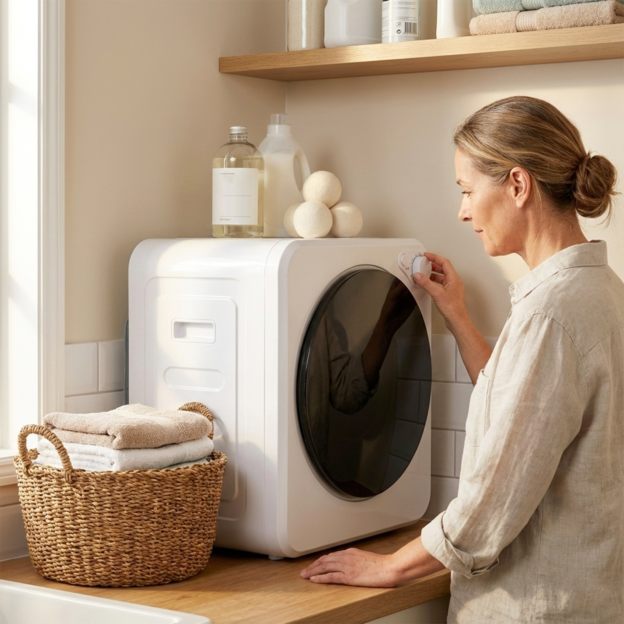 Mini Wäschetrockner 4kg mit 5 Programme bis zu 60? 800W/400W Ablufttrockner mit reversibl Edelstahltrommel Weiß