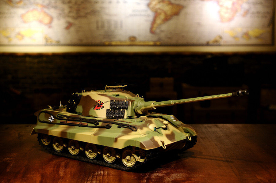 RC Panzer "Königstiger - Henschelturm" - Metallgetriebe & Metallketten
