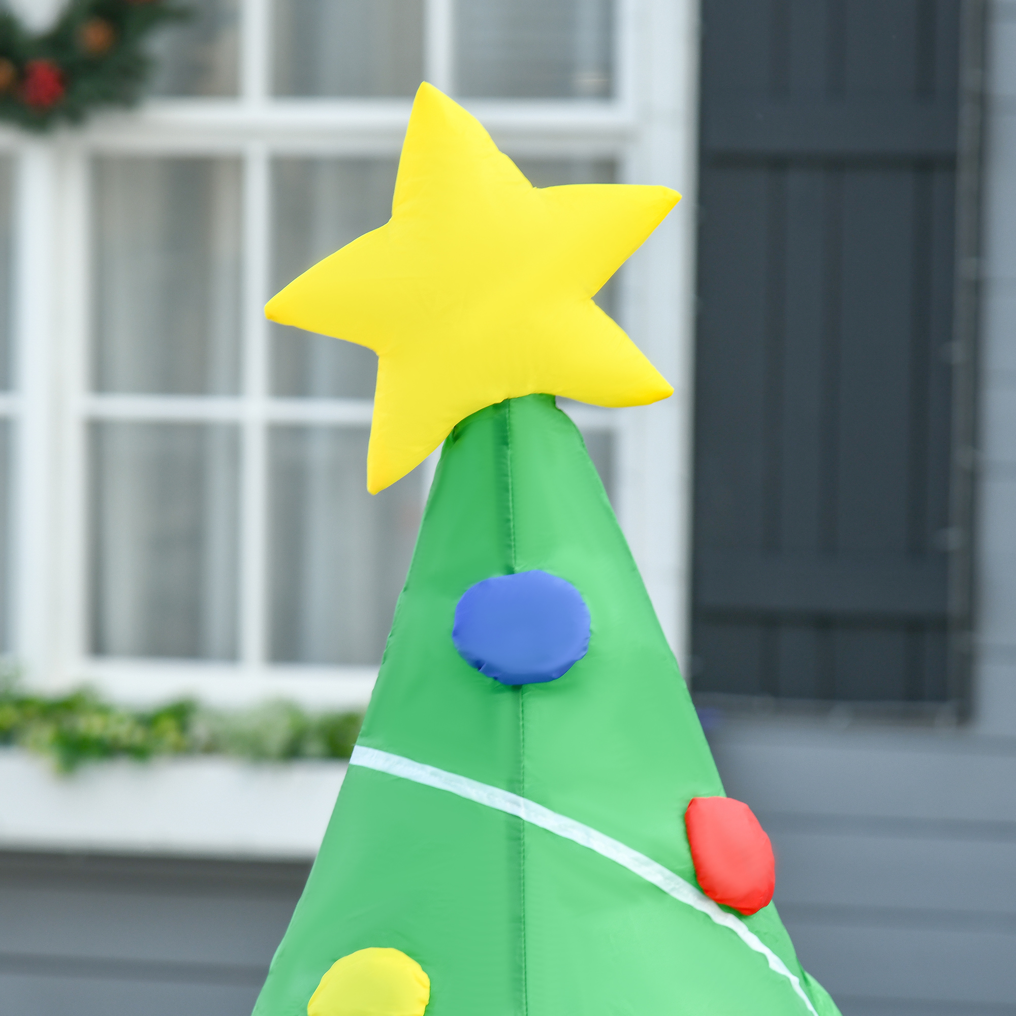 Aufblasbare Weihnachtsdekoration mit LED-Licht, Geschenken, 150 cm Wasserdicht für Weihnachtsfeiern