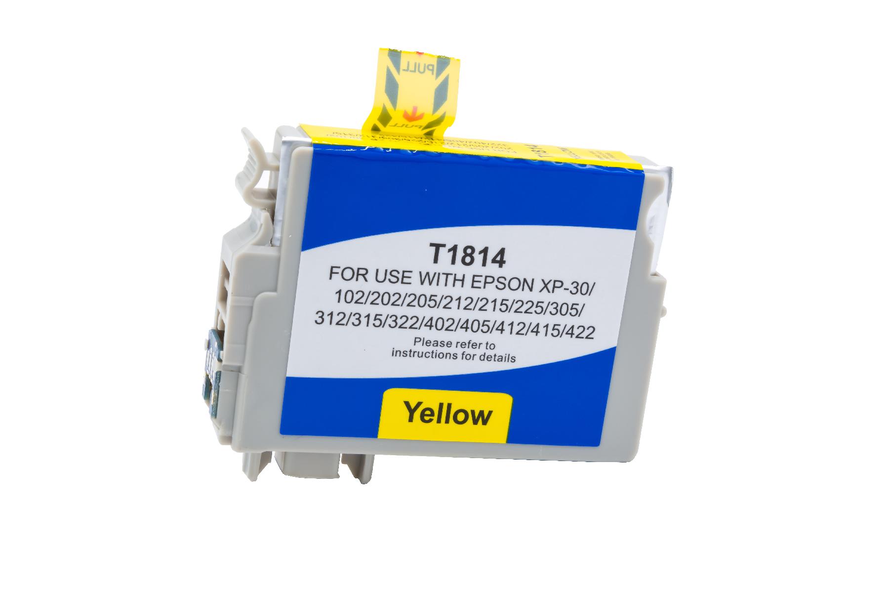 T1814 alternativ Tinte yellow für Epson  / C13T18144010 / 16ml