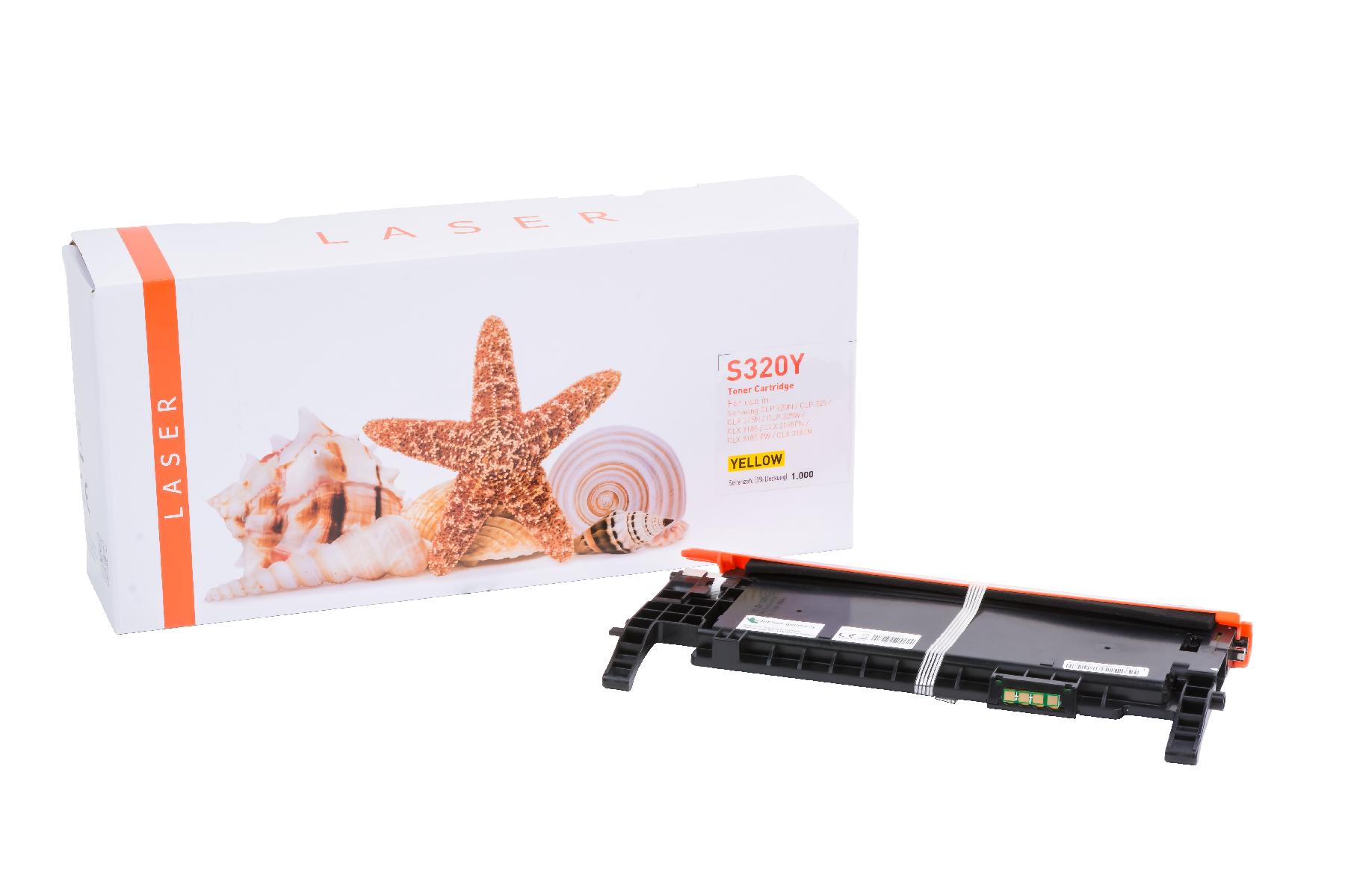 CLP320Y alternativ Toner gelb für Samsung  / CLTY4072S/ELS / 1.000 Seiten