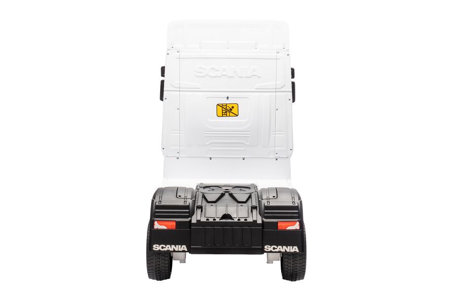 Kinderfahrzeug SCANIA R Series 4 Motoren - weiß