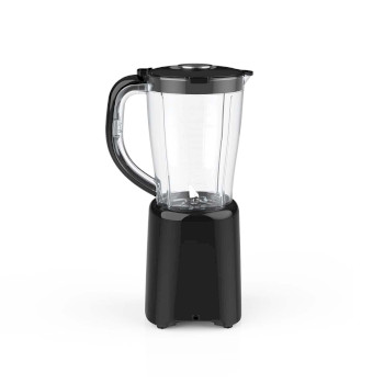 Blender | 800 W | 2 Geschwindigkeiten + Pulse | 4 Edelstahlklingen | 1,5-L-Kunststoffkanne| schwarz