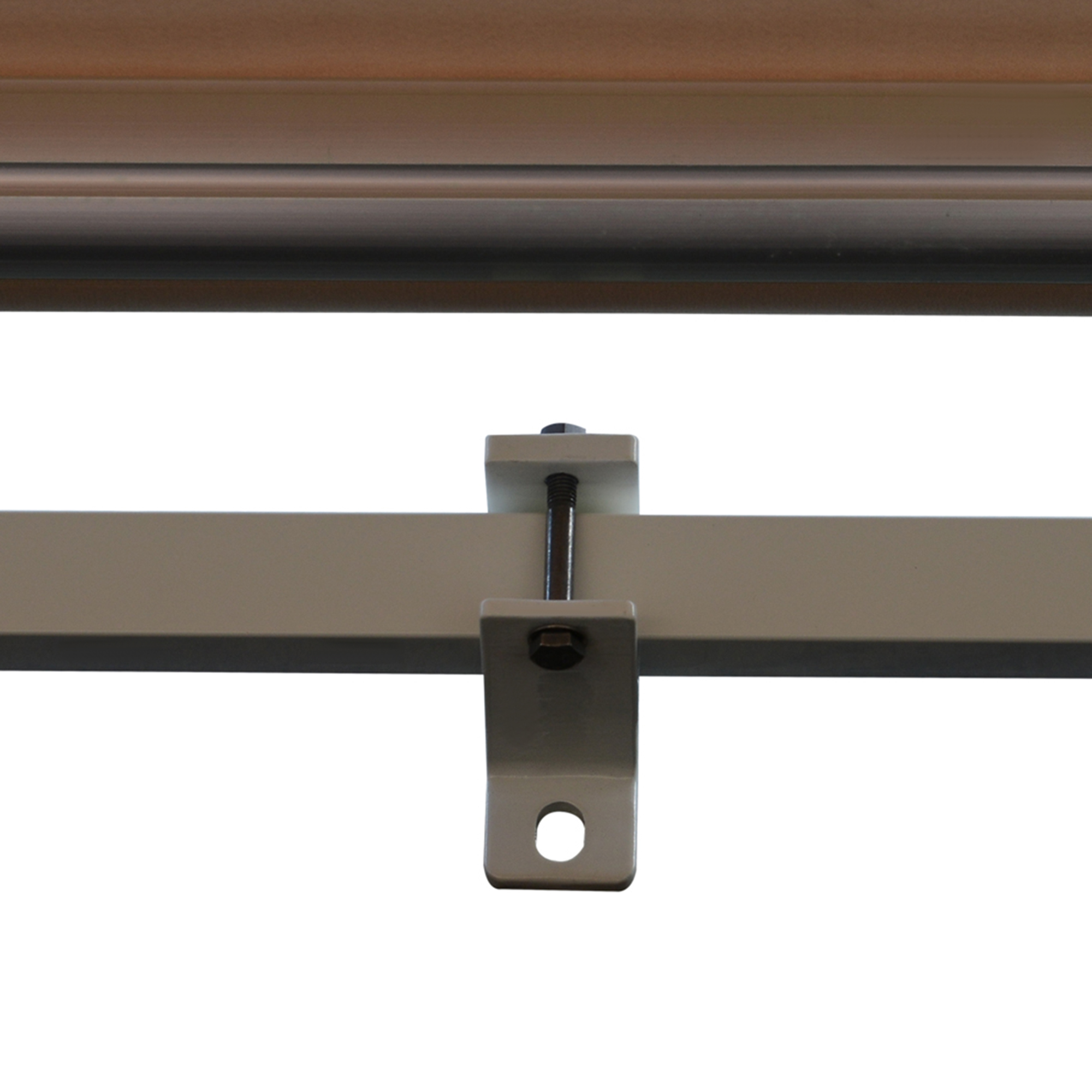 Gelenkarmmarkise Verstellbare Klemmmarkise Terrassenmarkise 3,95 x 3m Sonnenschutz mit Kurbel, Balkonmarkise, Beige