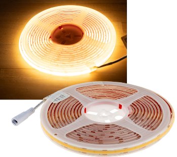 LED-Stripe "CLS-COB V2" 5m, warmweiß / 12V, 48W,  4543 Lumen