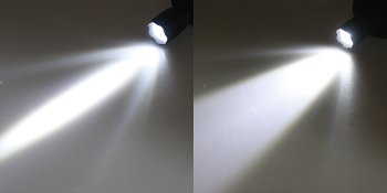 LED-Stirnlampe mit fokussierbarer 1W LED / 3x AAA Batterie nötig