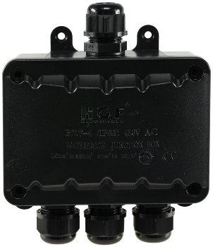 Kabelverbinderbox, 4 Anschlüsse, IP68, 450V, 1x Eingang, 3x Ausgang