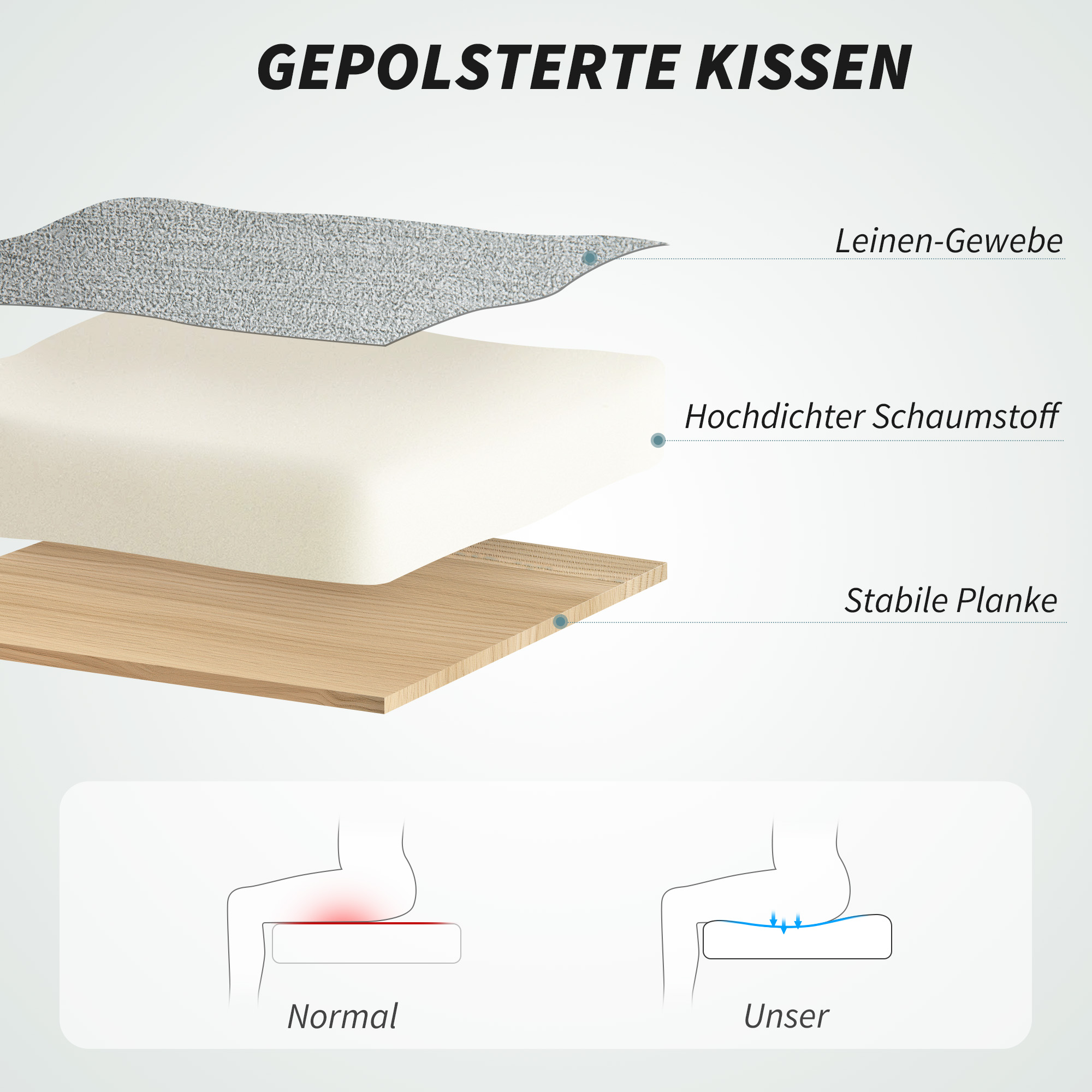 Bürostuhl, Schreibtischstuhl, Kippfunktion, höhenverstellbar, bis 120 kg, Grau